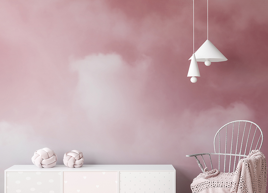 Pink Sky And Clouds Wallpaper
