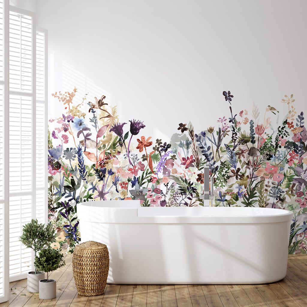 A Wildflower Tapestry in Wall Murals