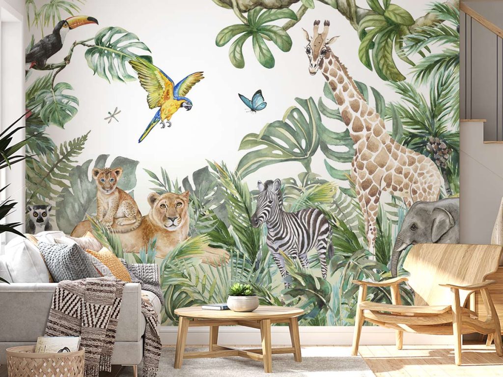 Animals Jungle Wallpaper Murals
