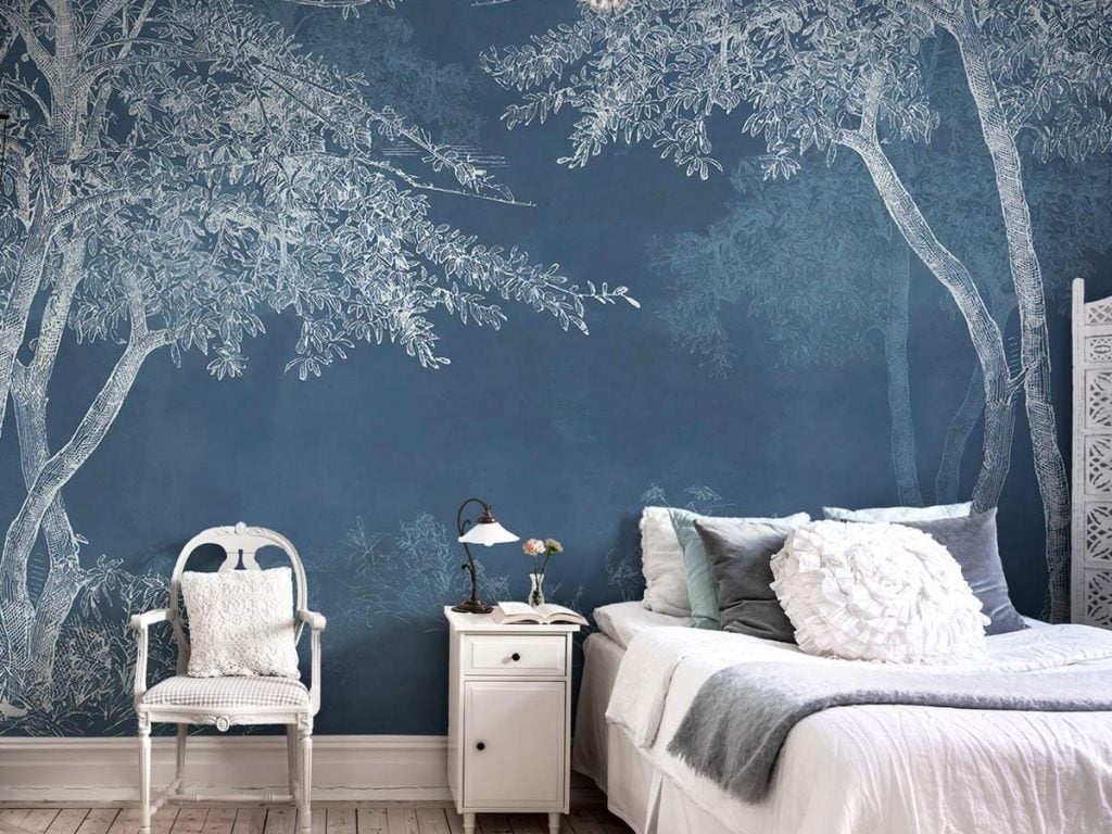 Blue Woods Wallpaper