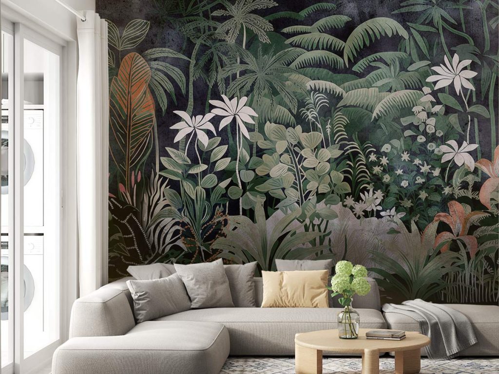 Equatorial Eden Vibrant Jungle Wallpaper Mural