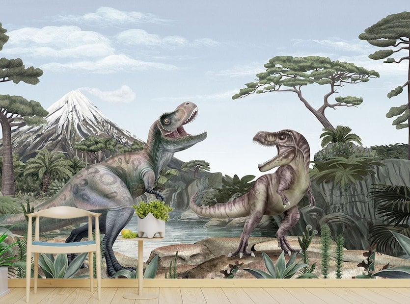 Terrific T-Rex Mural Wallpaper