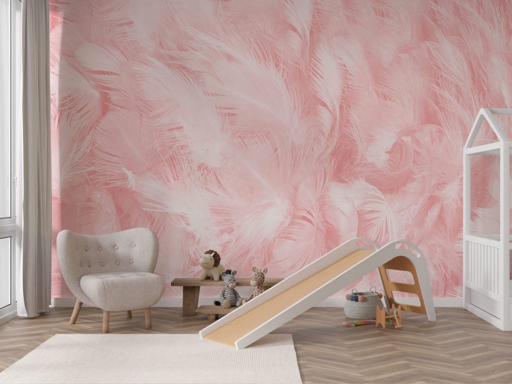 Pink Feather Wallpaper