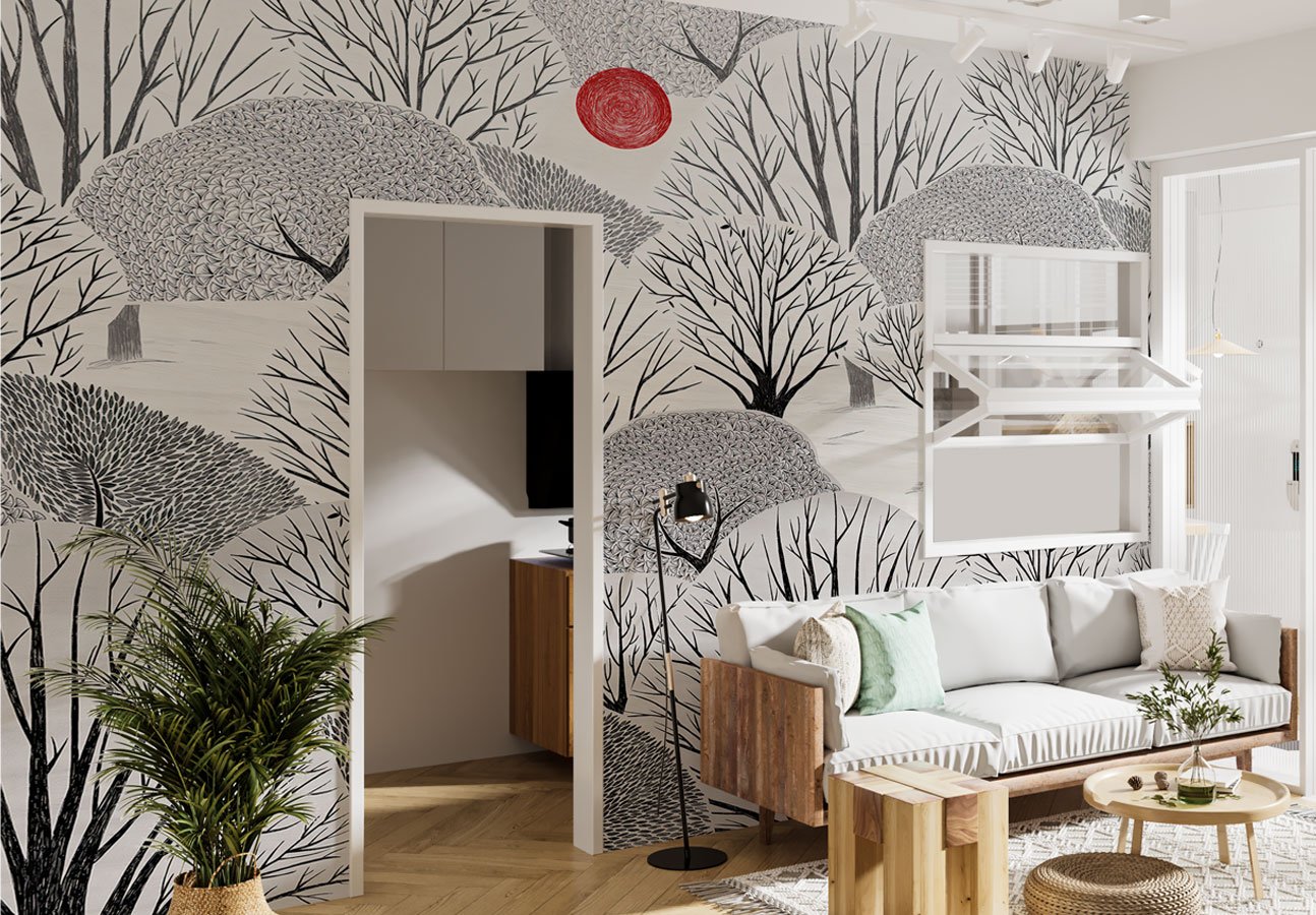 The Impact of Artistic Wallpaper on Interior Design Trends