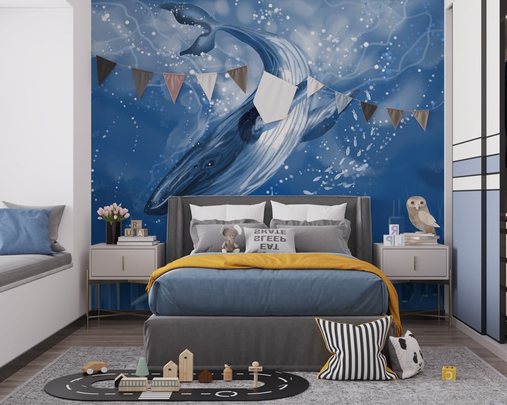 Blue Whale Underwater Wallpaper