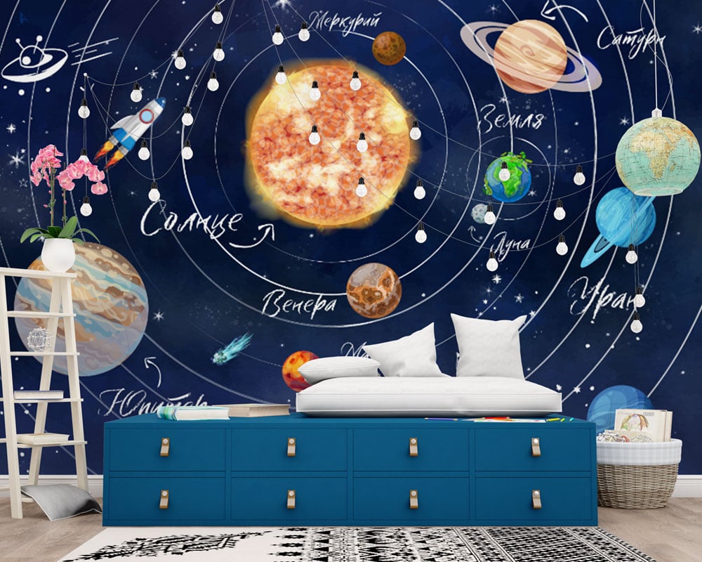 Stellar Orbit Wallpaper Mural