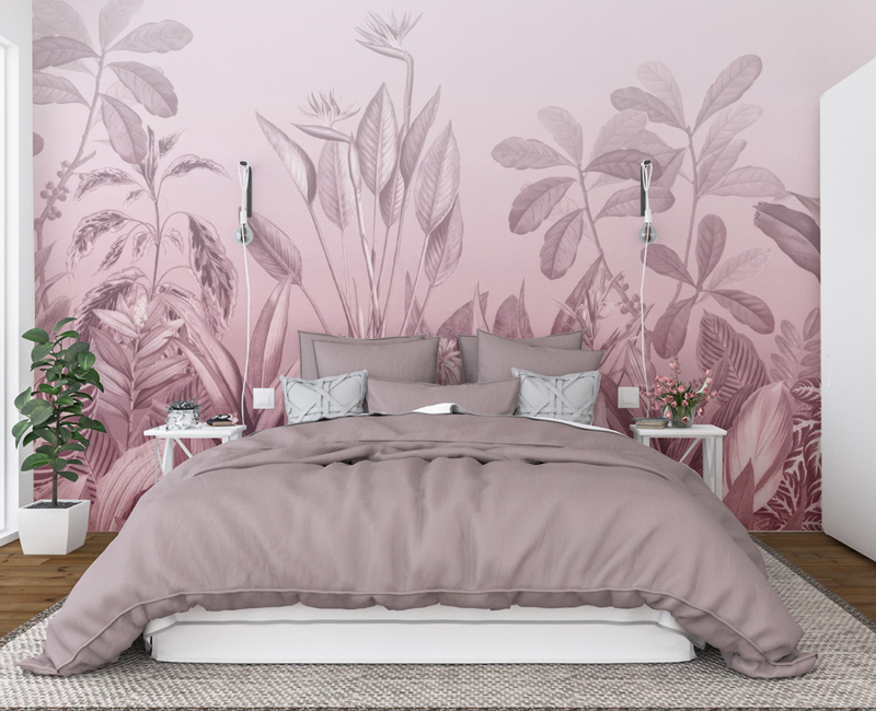 Pink and Deep Burgundy Wallpaper