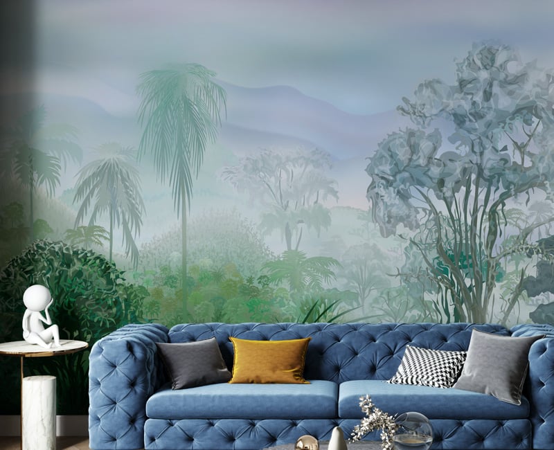 Green Tropical Rainforest Wallpaper Murals