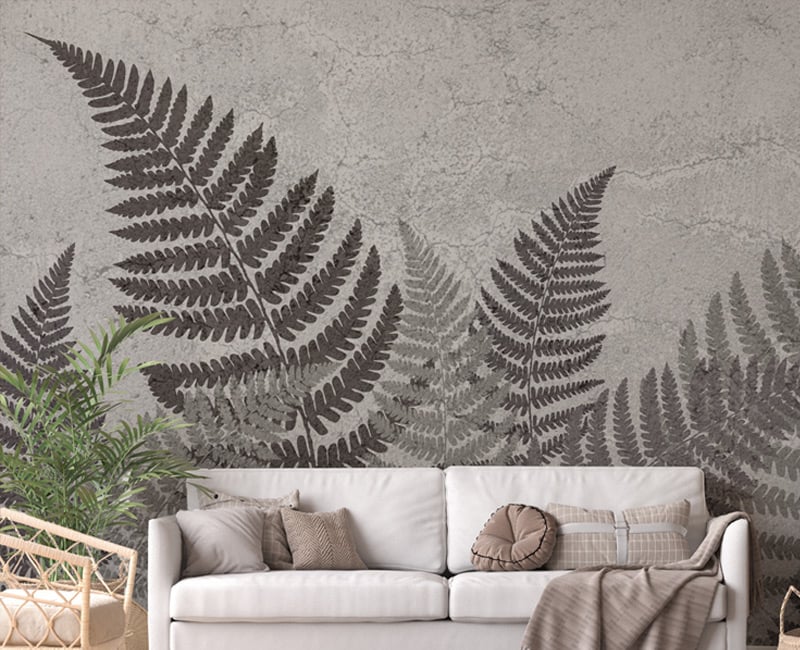 Abstract Fern Motif Wallpaper