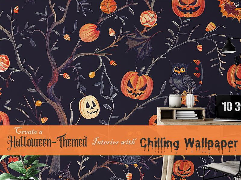 Create a Halloween-Themed Interior with Chilling Wallpaper